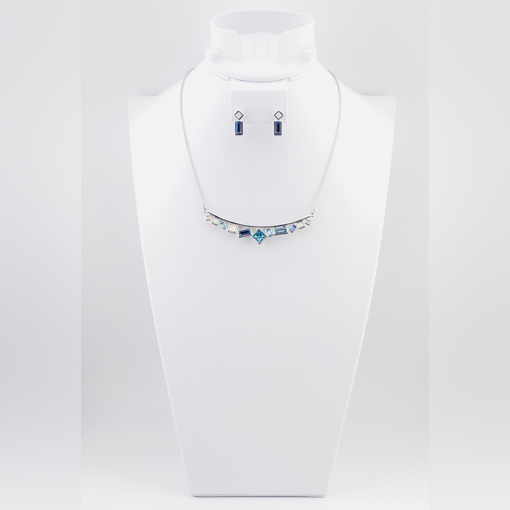 On the Town Necklace & Earrings, Blue
Touchstone Crystal by Swarovski